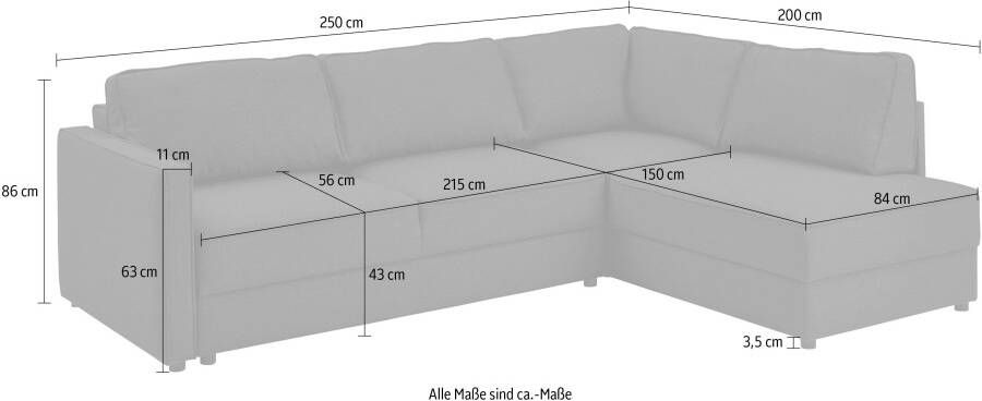 ATLANTIC home collection Slaapbank Chill Hoekbank met slaapfunctie en bedlade - Foto 8