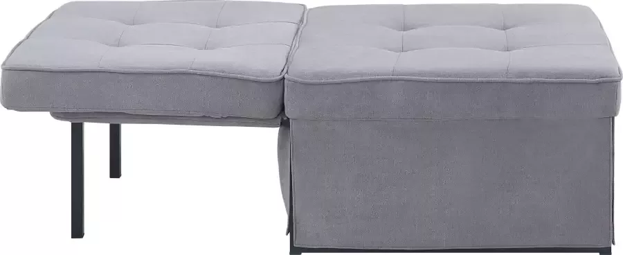 ATLANTIC home collection Slaapbank Finn te veranderen in een loungestoel relaxfauteuil en logeerbed incl. kussen - Foto 12