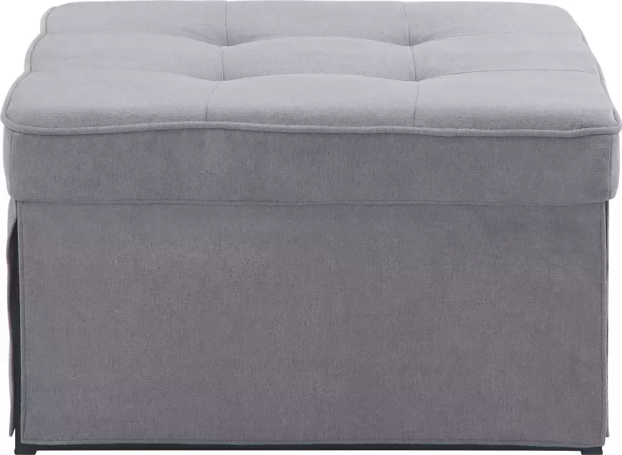 ATLANTIC home collection Slaapbank Finn te veranderen in een loungestoel relaxfauteuil en logeerbed incl. kussen - Foto 2