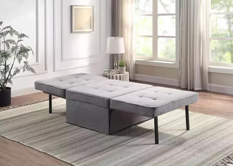 ATLANTIC home collection Slaapbank Finn te veranderen in een loungestoel relaxfauteuil en logeerbed incl. kussen - Foto 4