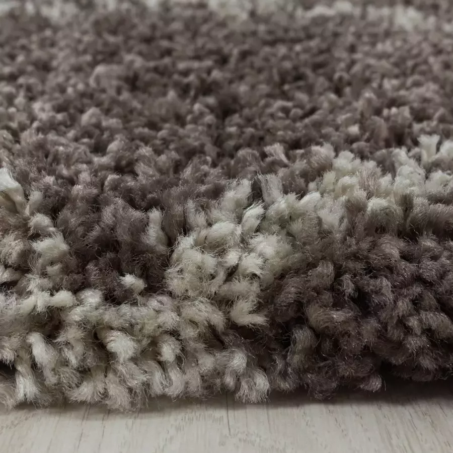 Adana Carpets Rond berber vloerkleed Agadir Lines Taupe Creme Ø 160cm - Foto 2