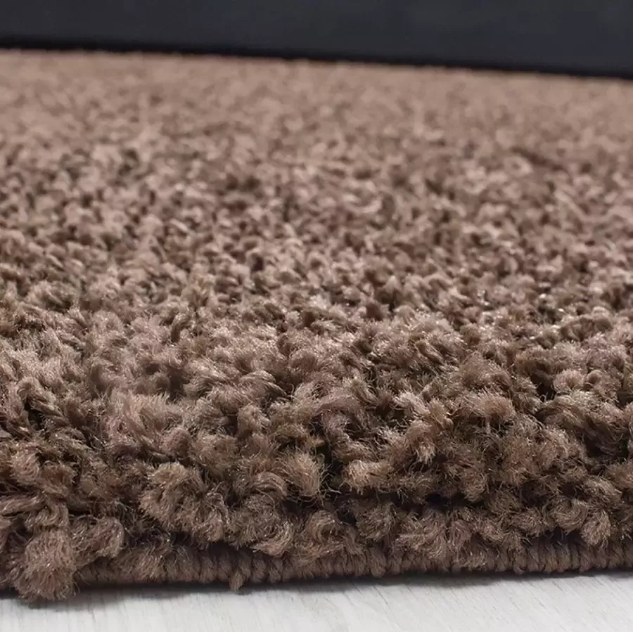 Adana Carpets Hoogpolig vloerkleed Sade Bruin 120x170cm - Foto 3