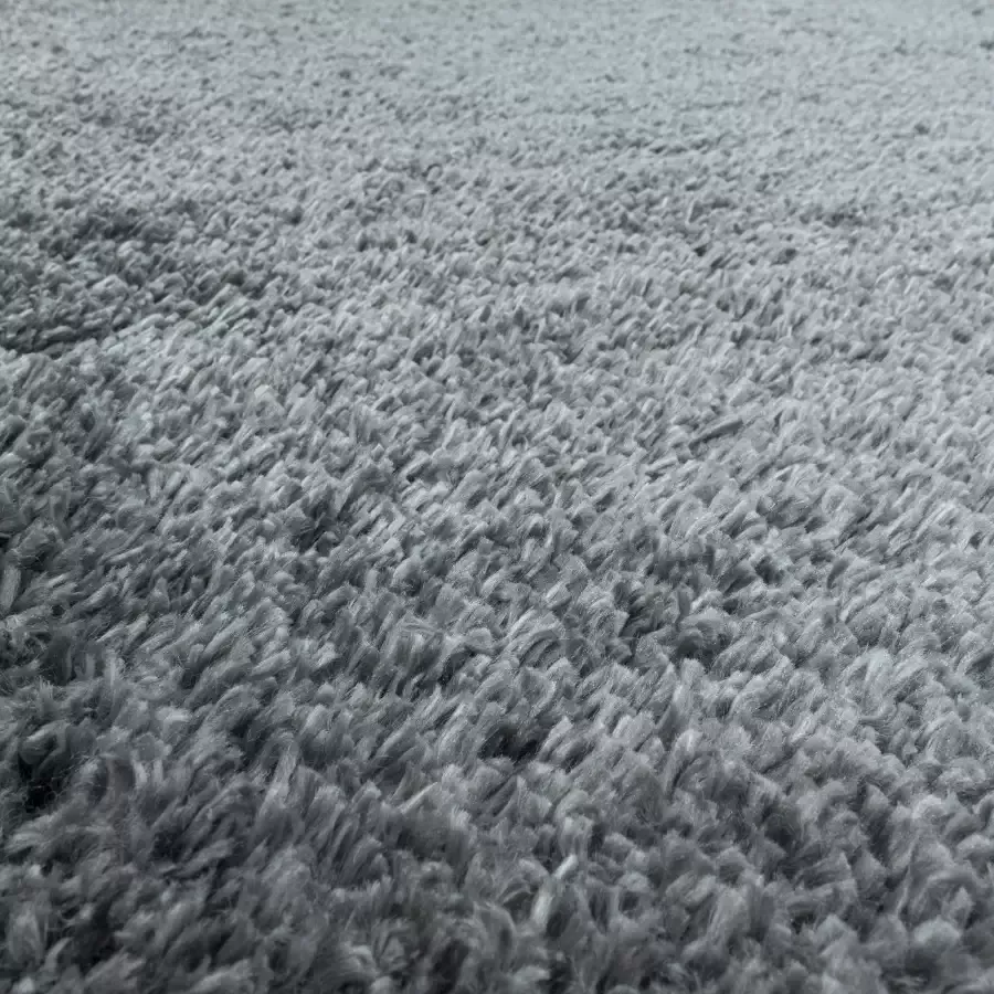 Adana Carpets Rond hoogpolig vloerkleed Fuzzy Donkergrijs Ø 160cm - Foto 19