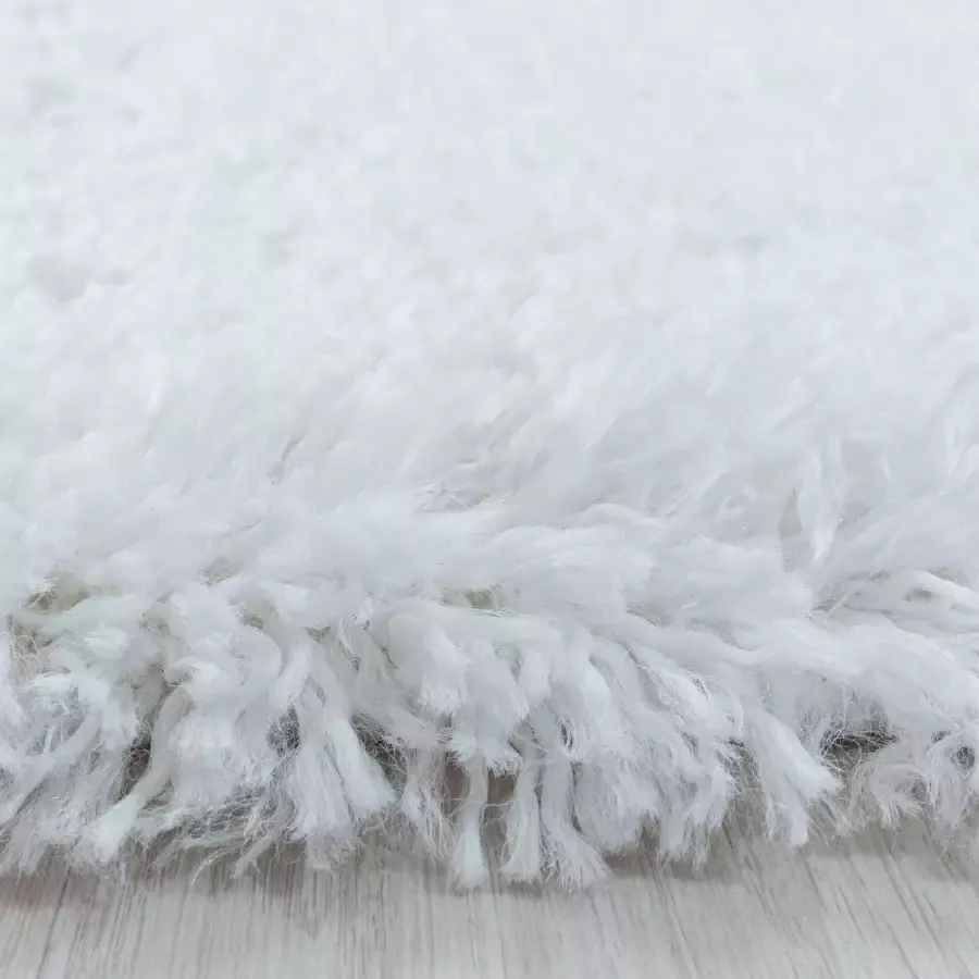 Adana Carpets Rond hoogpolig vloerkleed Fuzzy Donkergrijs Ø 160cm - Foto 5