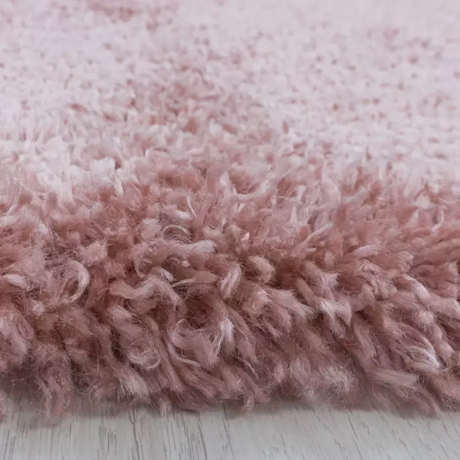 Adana Carpets Rond hoogpolig vloerkleed Fuzzy Donkergrijs Ø 160cm - Foto 17