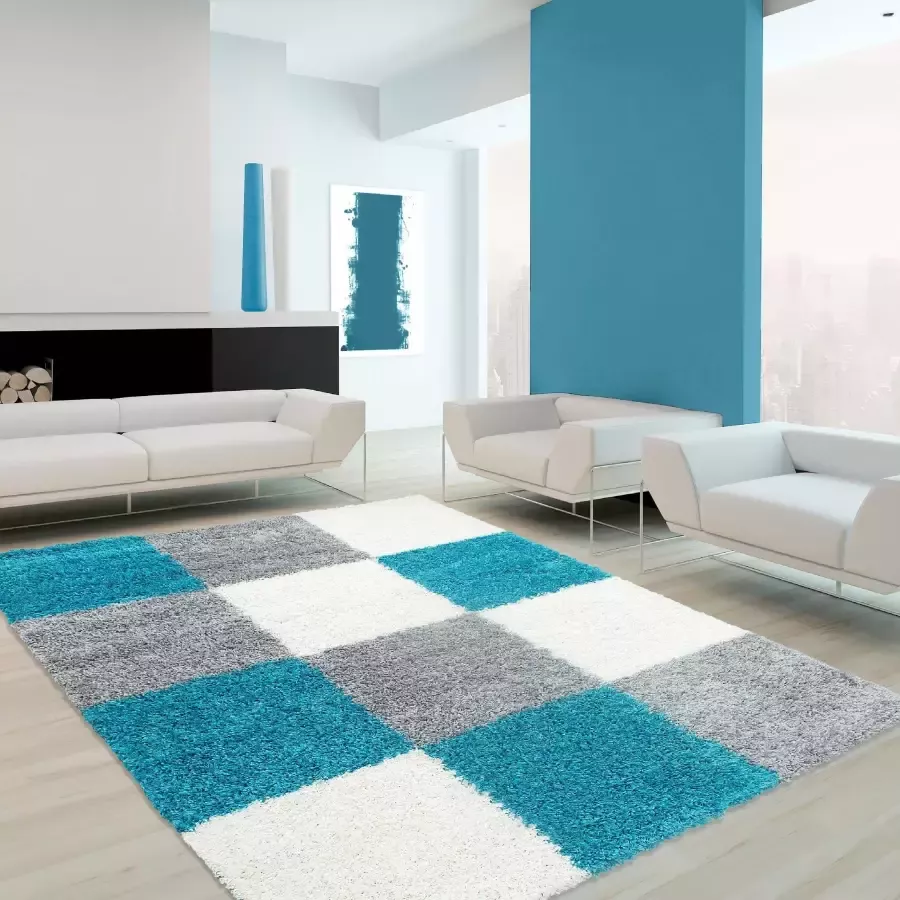 Adana Carpets Hawaii Vloerkleed 80x150 cm Kunststof Turquoise - Foto 3