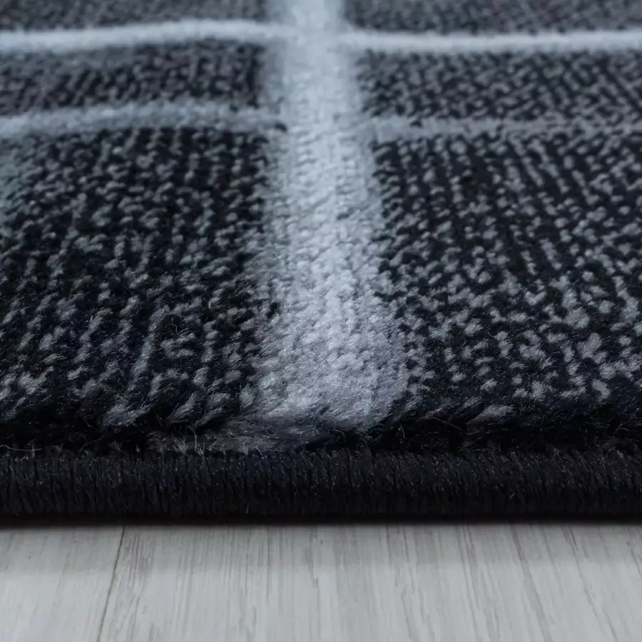 Adana Carpets Modern vloerkleed Streaky Skretch Zwart Grijs 160x230cm - Foto 3