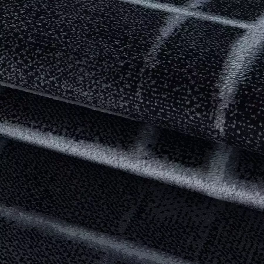 Adana Carpets Modern vloerkleed Streaky Skretch Zwart Grijs 200x290cm - Foto 4