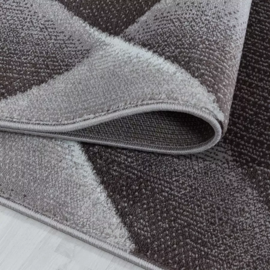 Adana Carpets Modern vloerkleed Streaky Lines Bruin 140x200cm