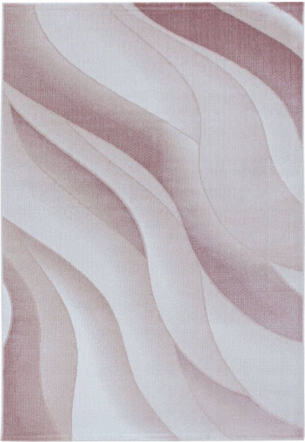 Adana Carpets Modern vloerkleed Streaky Waves Roze Creme 140x200cm - Foto 5
