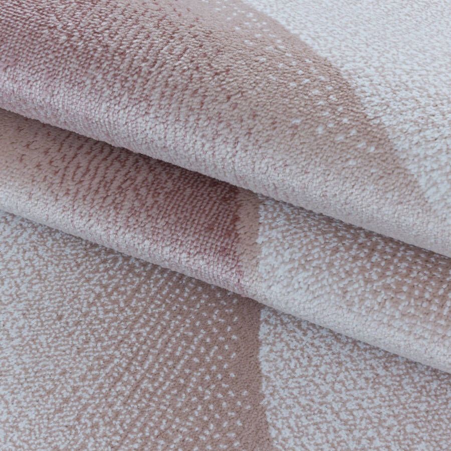 Adana Carpets Modern vloerkleed Streaky Waves Roze Creme 140x200cm - Foto 3