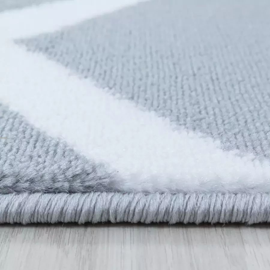 Adana Carpets Modern vloerkleed Streaky Pattern Grijs Wit 140x200cm - Foto 2