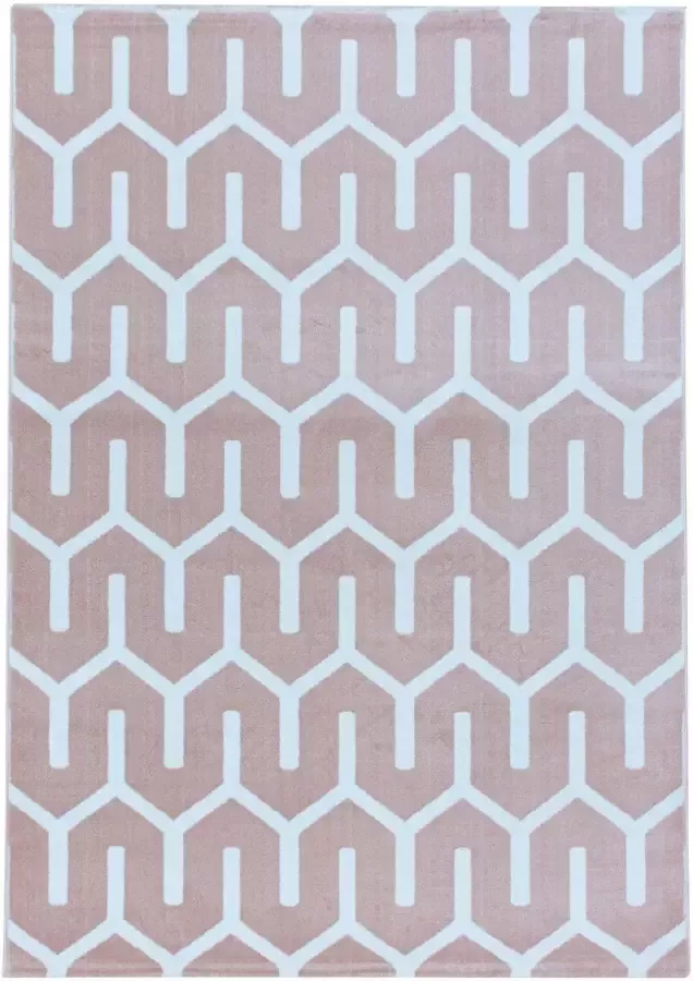 Adana Carpets Modern vloerkleed Streaky Pattern Roze Wit 200x290cm - Foto 5