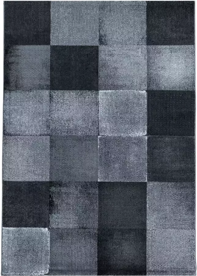 Adana Carpets Modern vloerkleed Streaky Box Zwart Grijs 120x170cm - Foto 6