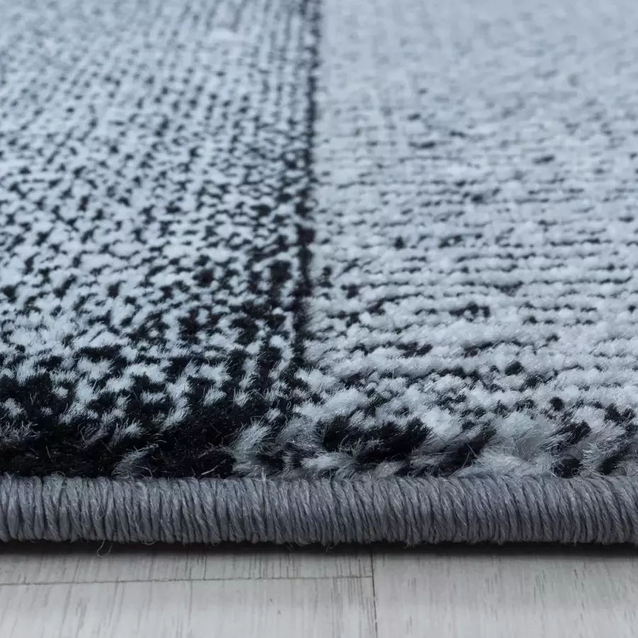 Adana Carpets Modern vloerkleed Streaky Box Zwart Grijs 120x170cm - Foto 3