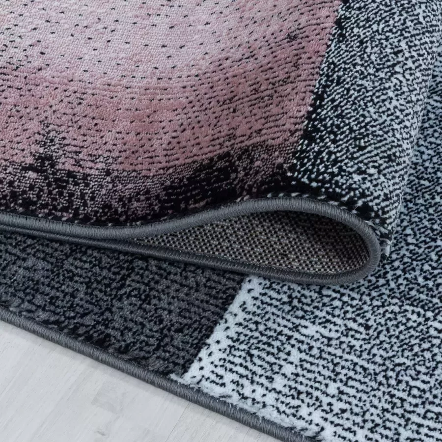 Adana Carpets Modern vloerkleed Streaky Box Grijs Roze 160x230cm - Foto 1