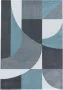 Adana Carpets Retro vloerkleed Stencil Forms Blauw Grijs 160x230cm - Thumbnail 4