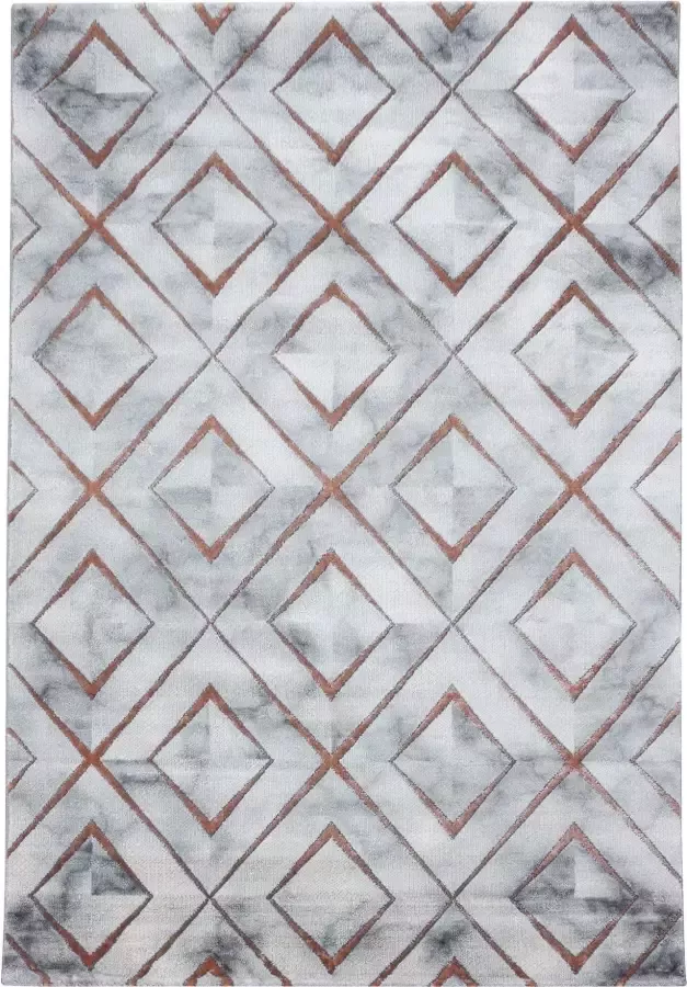 Adana Carpets Modern vloerkleed Marble Square Grijs Bruin 140x200cm - Foto 6