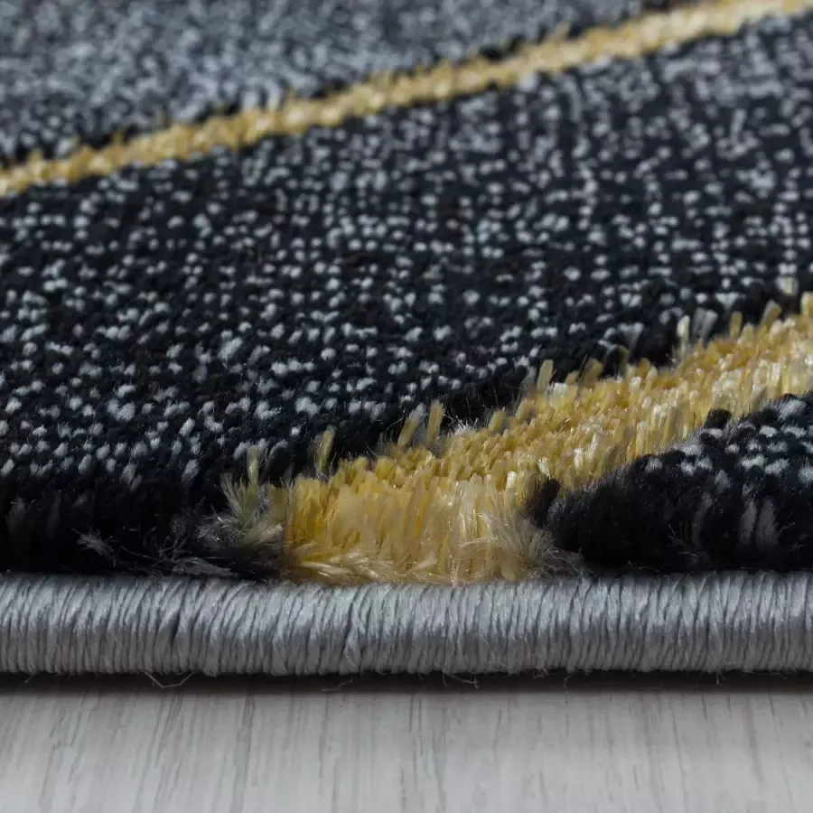 Adana Carpets Modern vloerkleed Marble Square Antraciet Goud 120x170cm - Foto 3