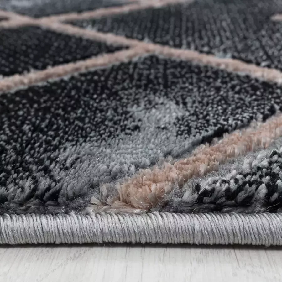 Adana Carpets Modern vloerkleed Marble Pattern Antraciet Bruin 240x340cm - Foto 3