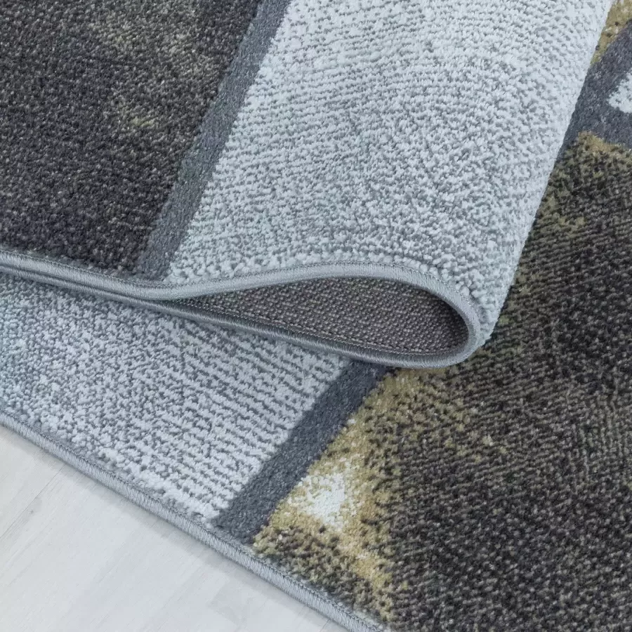 Adana Carpets Modern vloerkleed Optimism Box Geel Grijs 160x230cm - Foto 1