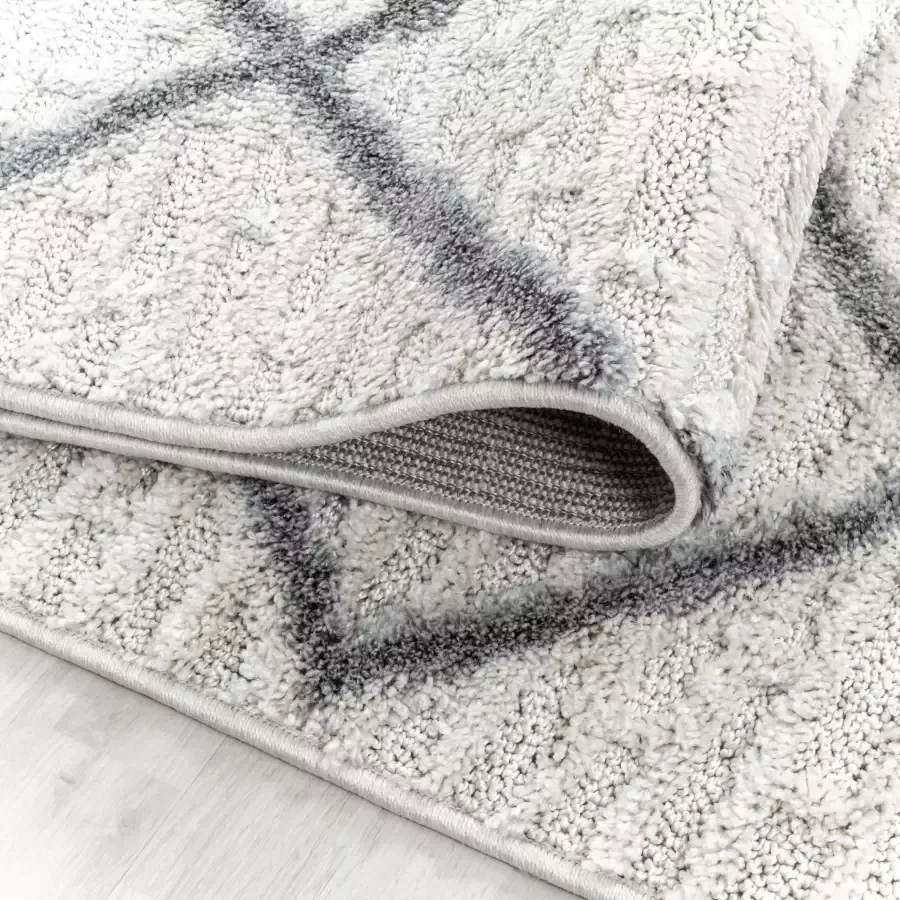 Adana Carpets Rond scandinavisch vloerkleed Pitea Strangle Creme Ø 200cm - Foto 4
