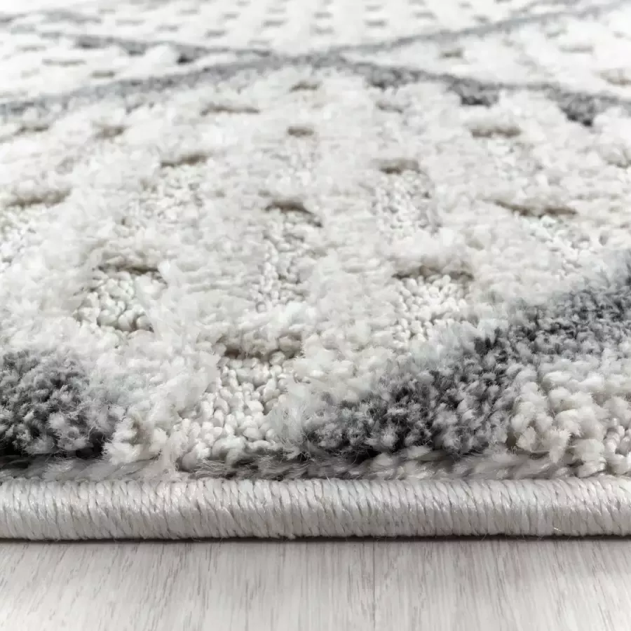 Adana Carpets Rond scandinavisch vloerkleed Pitea Strangle Creme Ø 200cm - Foto 3