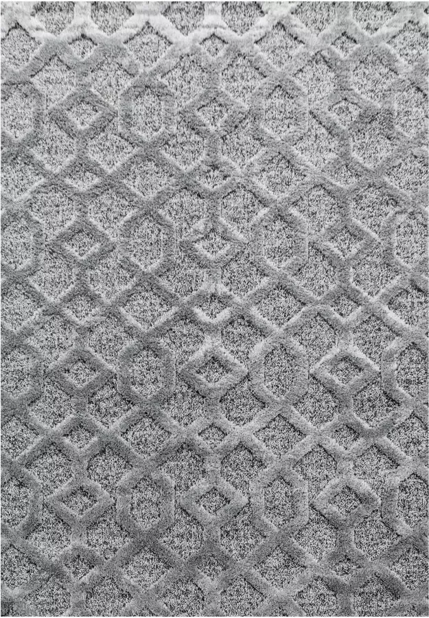 Adana Carpets Scandinavisch vloerkleed Pitea Tile Grijs 120x170cm - Foto 9