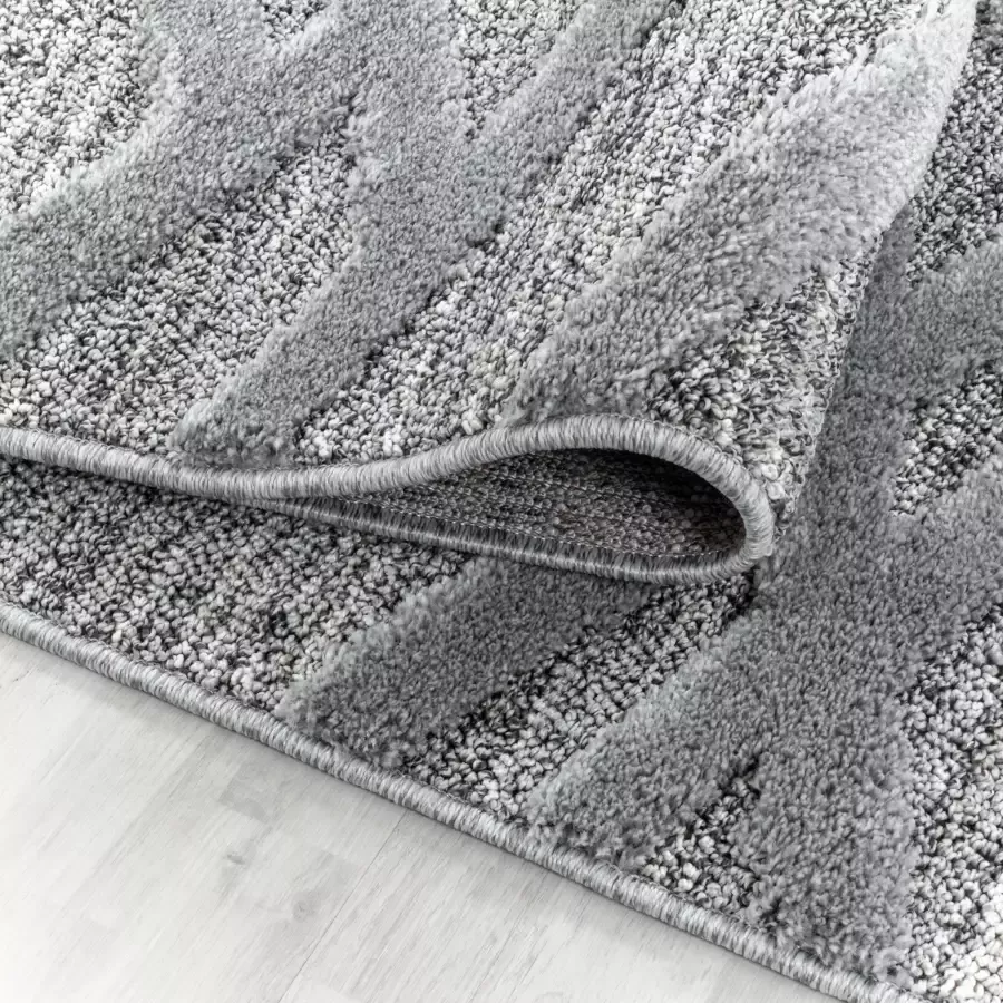 Adana Carpets Scandinavisch vloerkleed Pitea Double Grijs 120x170cm