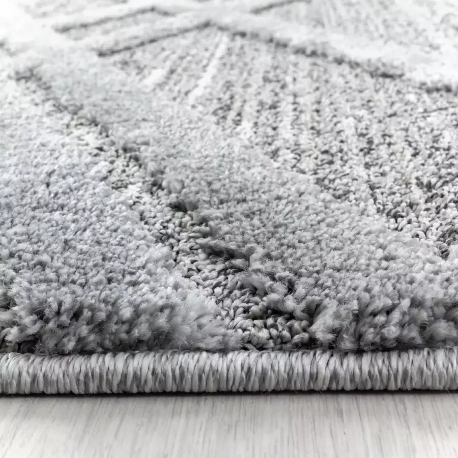 Adana Carpets Rond scandinavisch vloerkleed Pitea Double Grijs Ø 200cm - Foto 4