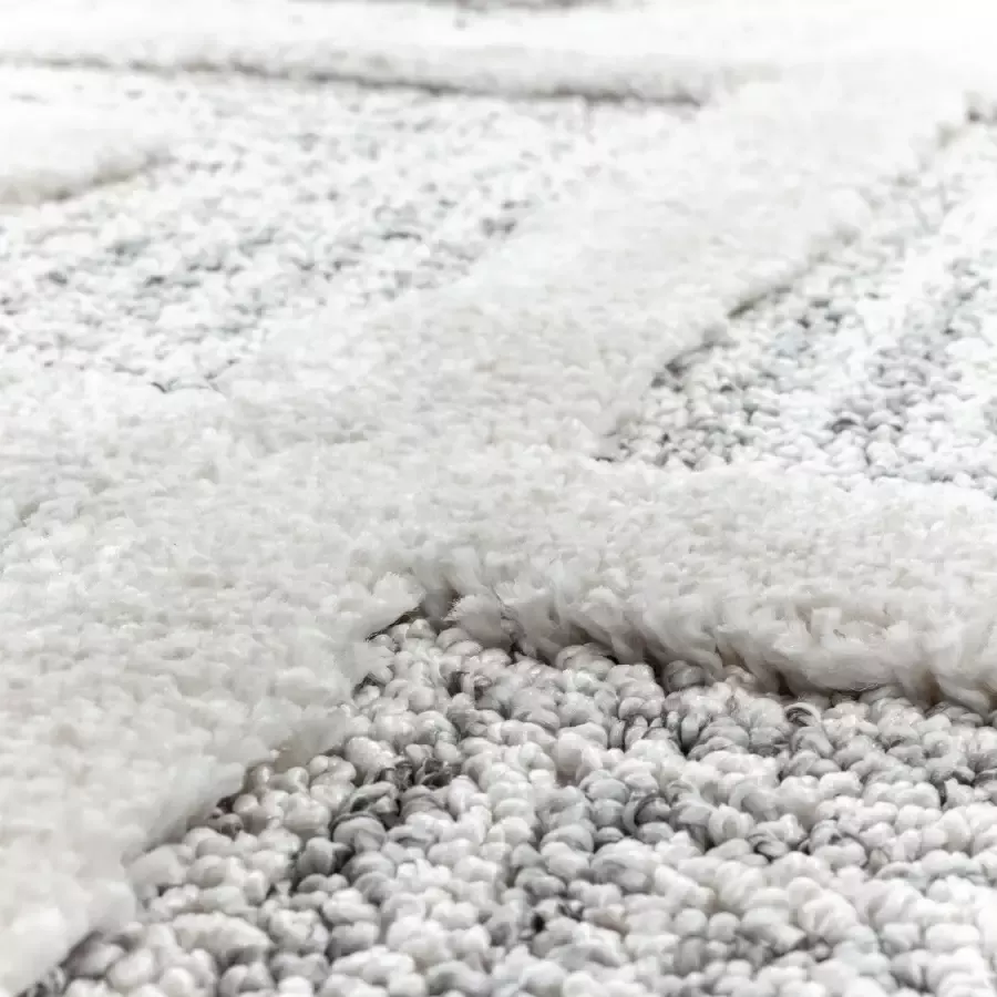 Adana Carpets Scandinavisch vloerkleed Pitea Ethno Creme Grijs 280x370cm - Foto 3