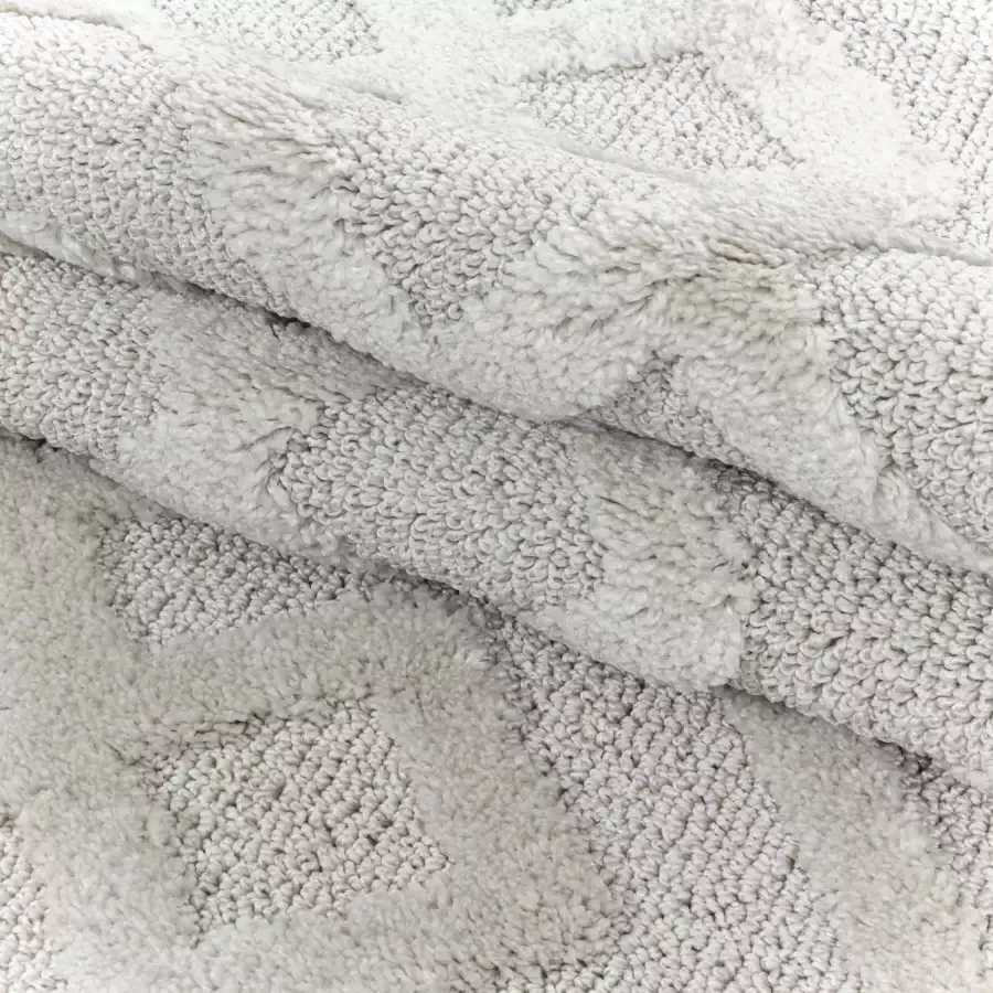 Adana Carpets Rond scandinavisch vloerkleed Pitea Pattern Creme Ø 160cm