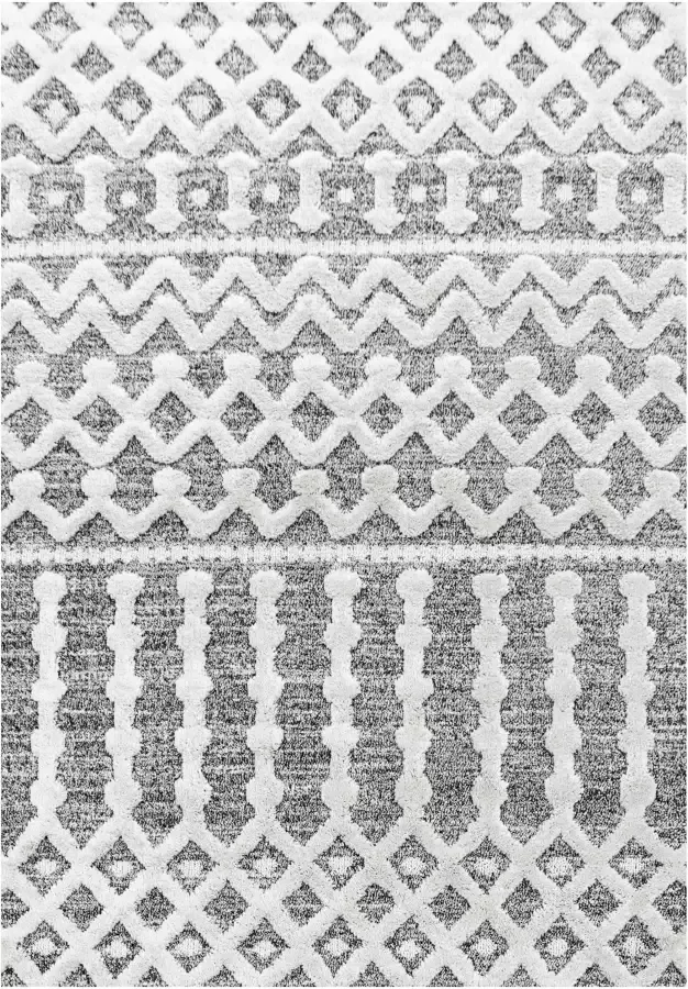 Adana Carpets Scandinavisch vloerkleed Pitea Knot Grijs Creme 140x200cm - Foto 8