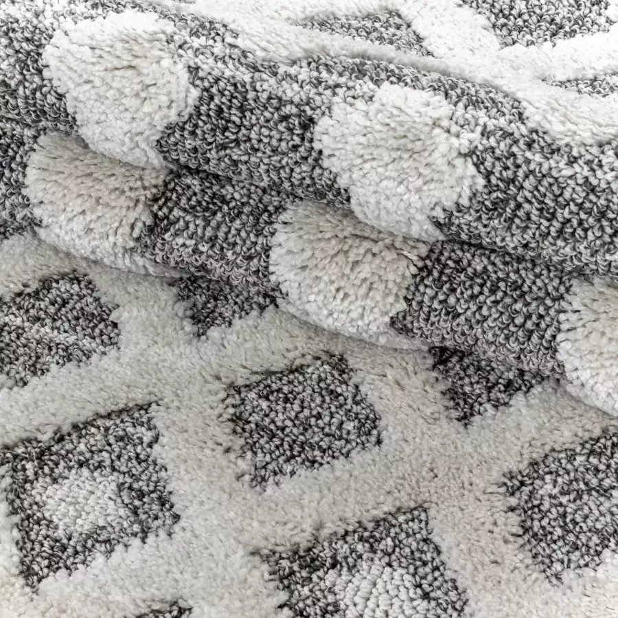 Adana Carpets Scandinavisch vloerkleed Pitea Knot Grijs Creme 140x200cm - Foto 2