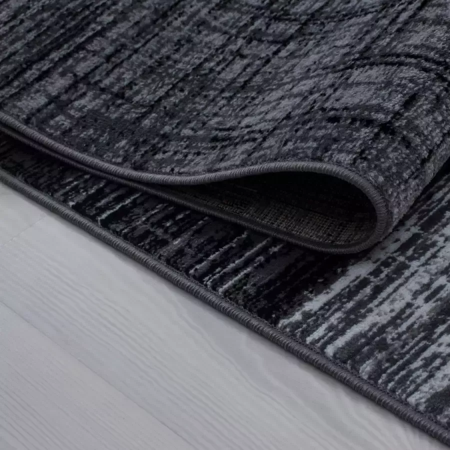 Adana Carpets Modern vloerkleed Plus Zwart 8001 160x230cm - Foto 2