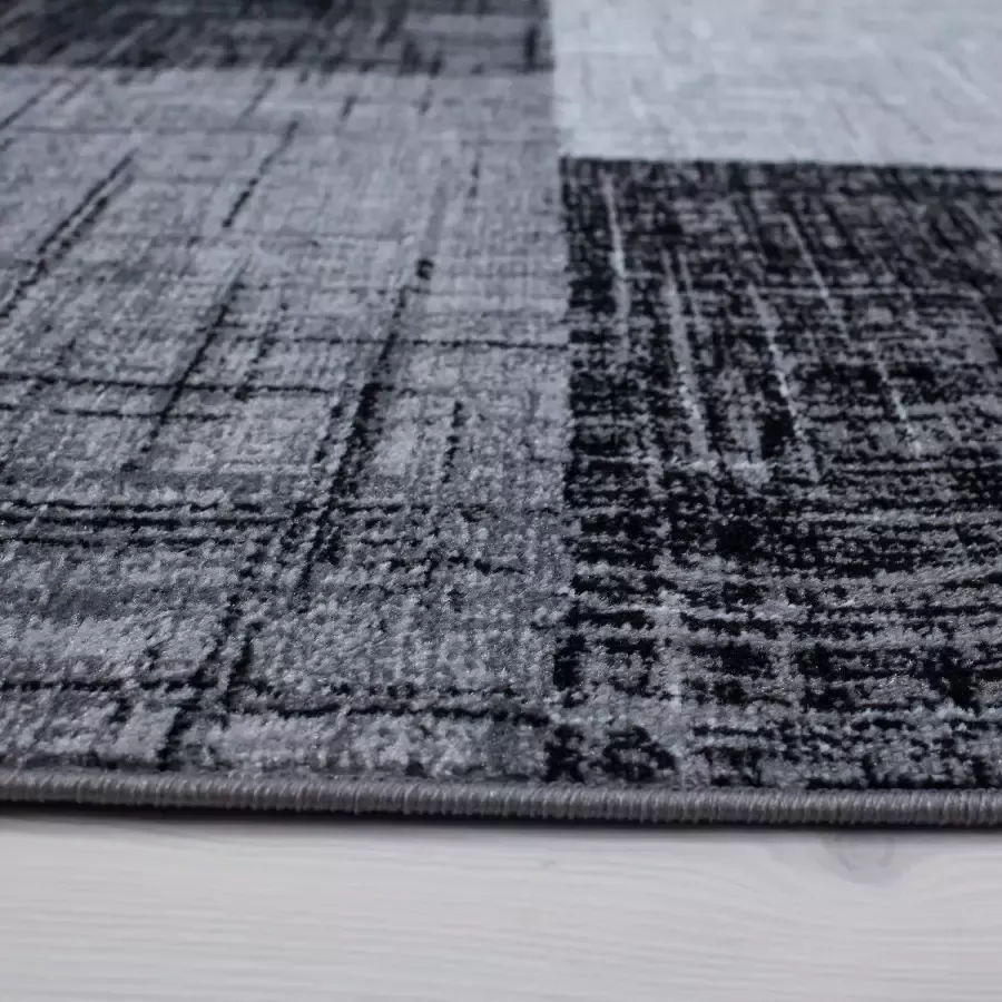 Adana Carpets Modern vloerkleed Plus Zwart 8001 160x230cm - Foto 3
