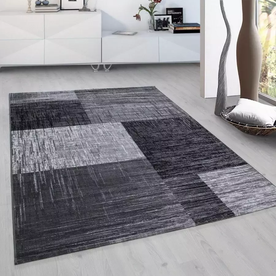 Adana Carpets Modern vloerkleed Plus Zwart 8001 160x230cm - Foto 4