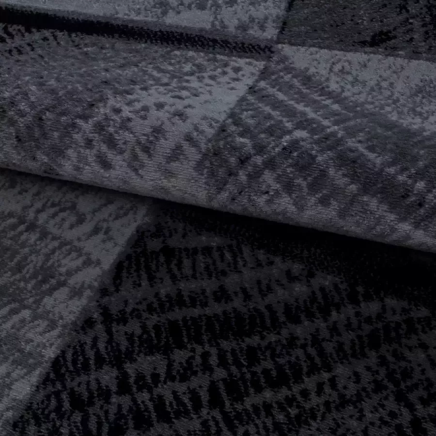 Adana Carpets Modern vloerkleed Plus Zwart 8003 200x290cm