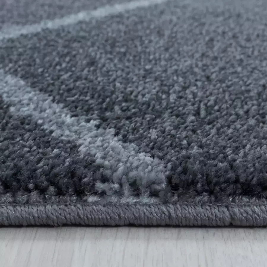 Adana Carpets Laagpolig vloerkleed Smoothly Weave Grijs Wit 200x290cm - Foto 3