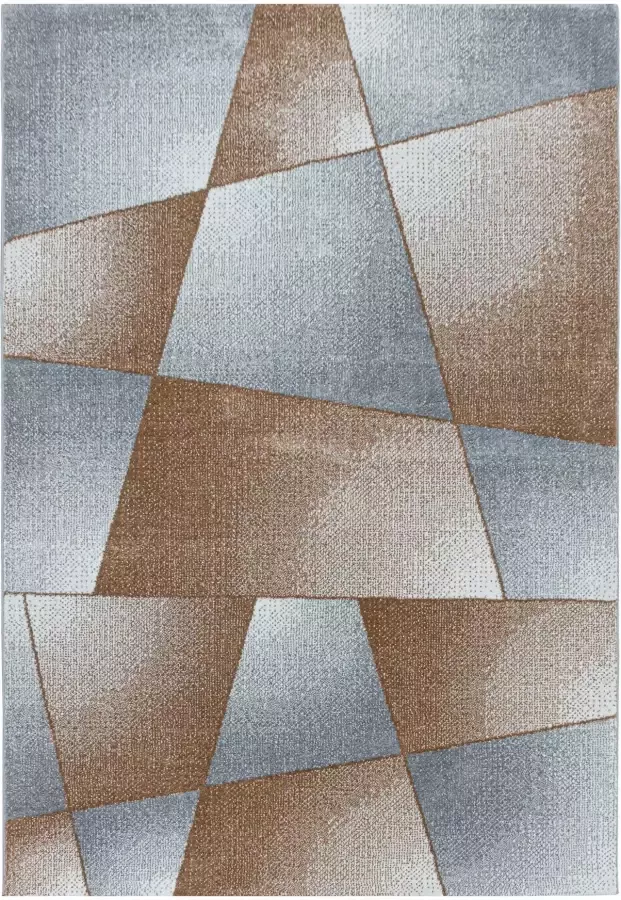 Adana Carpets Laagpolig vloerkleed Smoothly Design Bruin Grijs 120x170cm - Foto 6