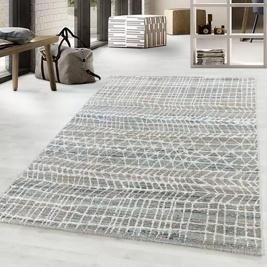 Adana Carpets Modern vloerkleed Regal Skretch Bruin Creme 200x290cm - Foto 4