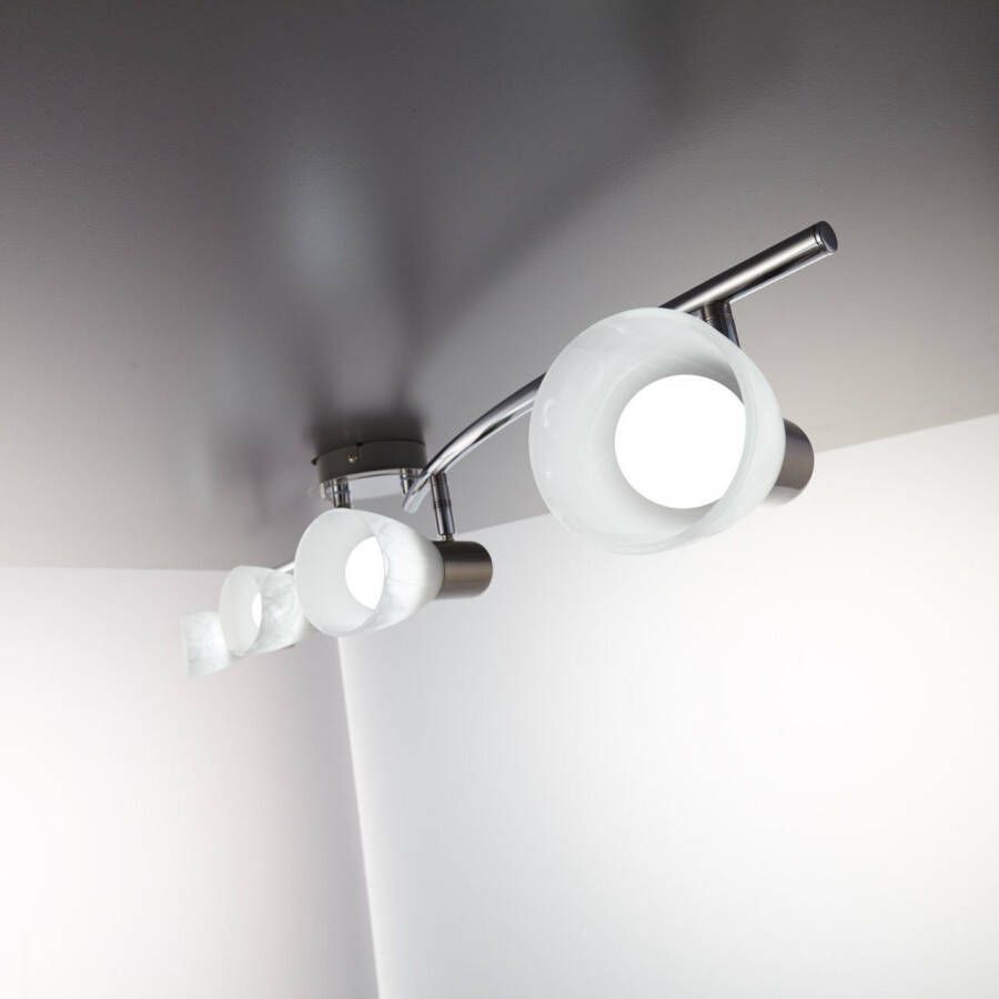 B.K.Licht Plafondspotje BK_DS1030 LED plafondspot draaibaar incl. E14 lamp (1 stuk) - Foto 5