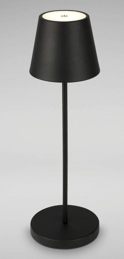 B.K.Licht Tafellamp voor buiten BK_TL1587 LED oplaadbare tafellamp zwart met touchdimmer (1 stuk) - Foto 7