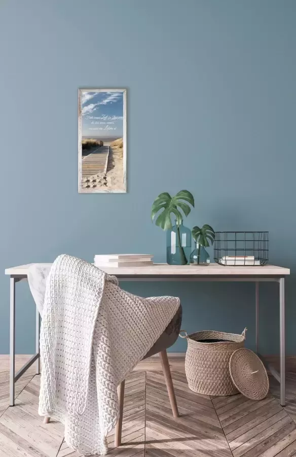 Bönninghoff Artprint met lijst Strand- quote (1 stuk) - Foto 1