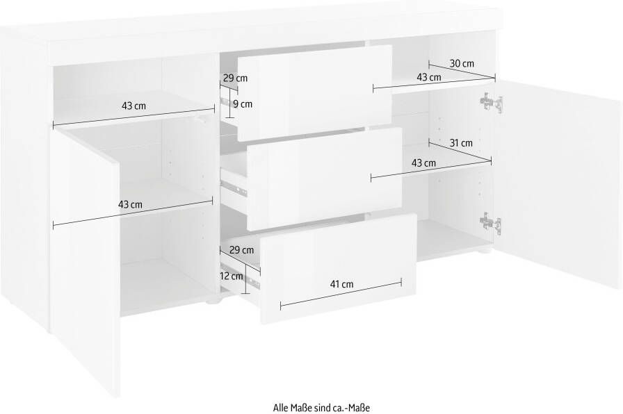 Borchardt Möbel Dressoir Kaapstad Breedte 139 cm - Foto 2