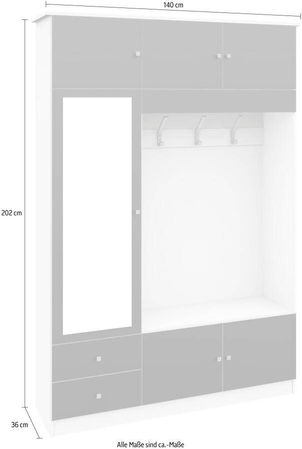 Borchardt Möbel Kledingkast Kompakta Hoogte 202 cm - Foto 2