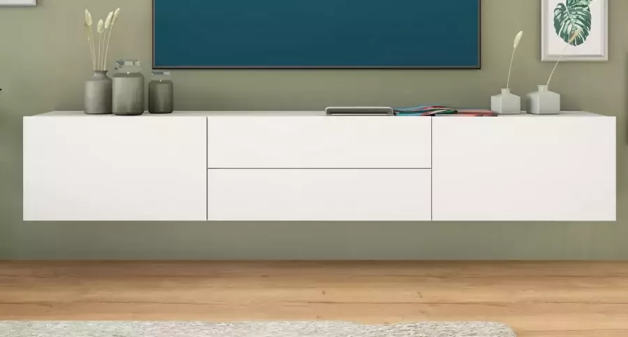 Borchardt Möbel Tv-meubel Sophia Breedte 200 cm met 2 kleppen en 2 laden staand en hangend - Foto 2