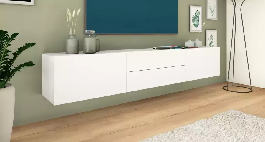Borchardt Möbel Tv-meubel Sophia Breedte 200 cm met 2 kleppen en 2 laden staand en hangend - Foto 3