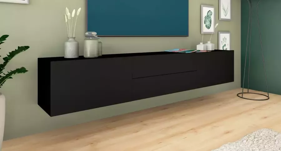 Borchardt Möbel Tv-meubel Sophia Breedte 200 cm met 2 kleppen en 2 laden staand en hangend - Foto 3