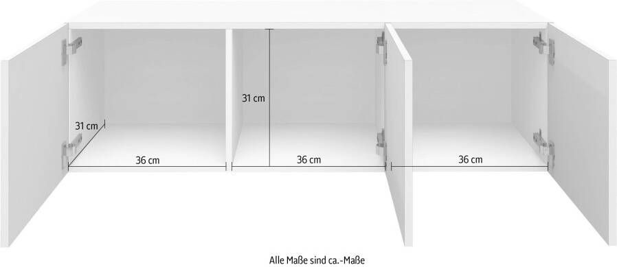 Borchardt Möbel Tv-meubel Vaasa Breedte 114 cm alleen hangend - Foto 8